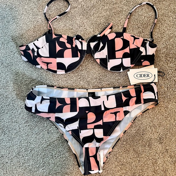 New with Tags Letter Print Cider Bikini (NWT) - Picture 5 of 5